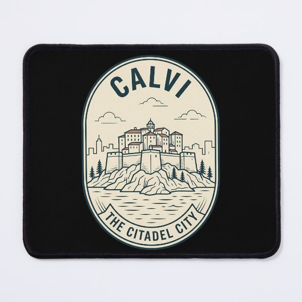 Item preview, Calvi Corsica France Vintage Travel Emblem Citadel City designed and sold by k3rstman1.