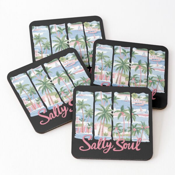 Item preview, Salty Soul Coastal Village And Palm Trees designed and sold by dombursaidpos.