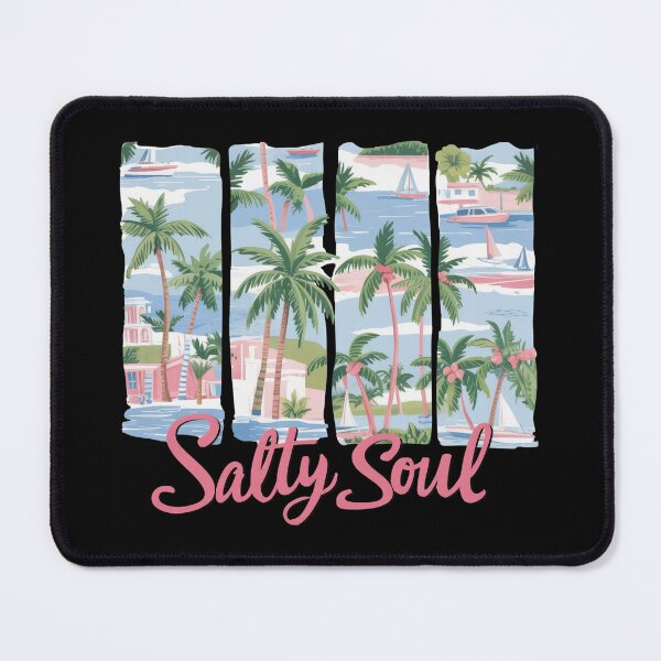 Item preview, Salty Soul Coastal Village And Palm Trees designed and sold by dombursaidpos.