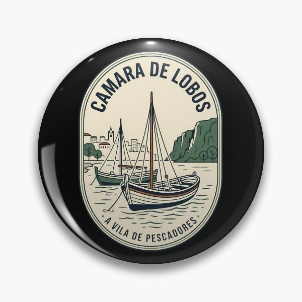 Item preview, Camara De Lobos Madeira Vintage Travel Emblem designed and sold by k3rstman1.