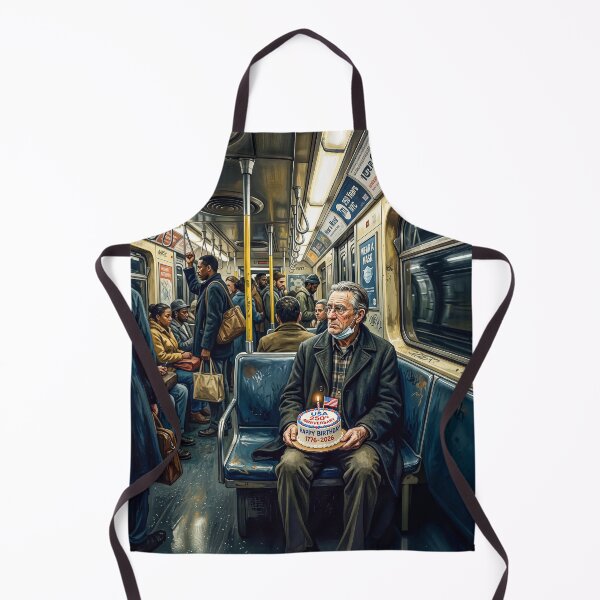 Item preview, NYC Subway Commuter With USA Birthday Cake designed and sold by Home Decor Art.