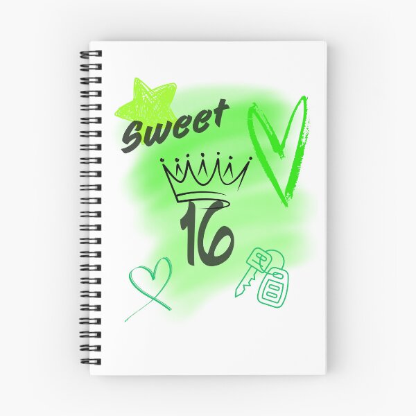 Item preview, Green Sweet 16 Airbrush Aesthetic Topped with a Crown designed and sold by JaymeOctober.