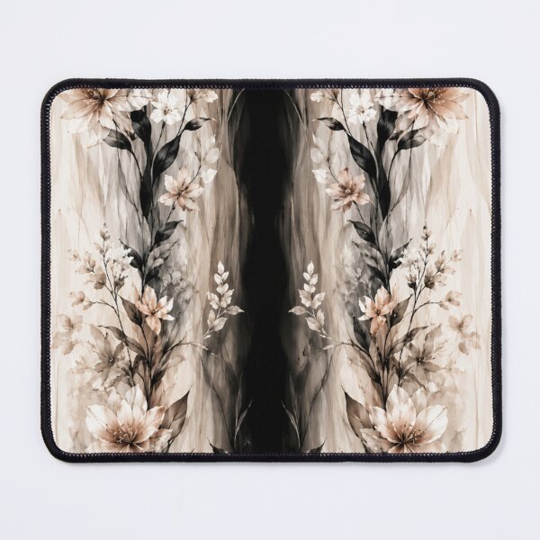 Item preview, Elegant Neutral Floral Pattern | Beige Black Watercolor Flowers | Seamless Botanical Design designed and sold by puzzell.