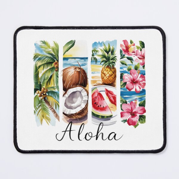 Item preview, Aloha Tropical Fruit And Hibiscus Collage designed and sold by dombursaidpos.