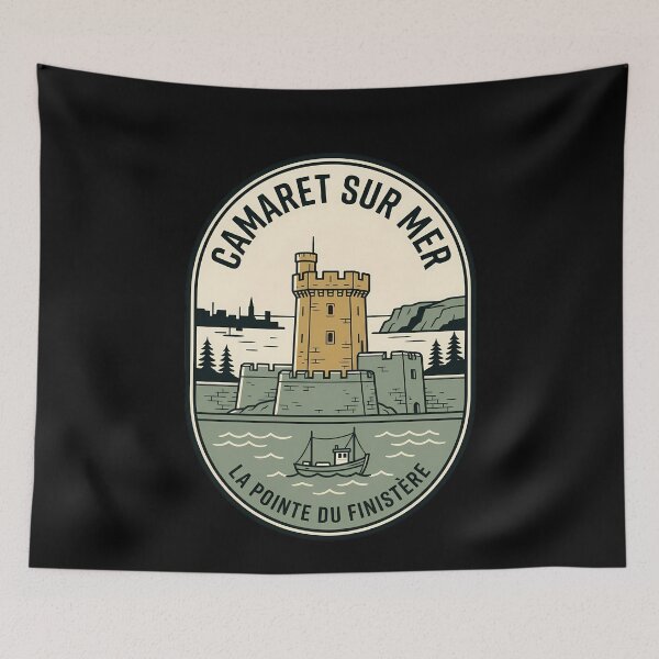 Item preview, Camaret Sur Mer France Vintage Travel Emblem designed and sold by k3rstman1.