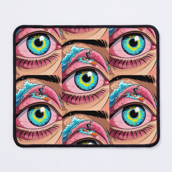 Item preview, Surfing on the Inside of the Top Eyelid. designed and sold by ArtFunLifeShop.