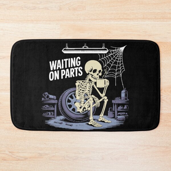 Item preview, Waiting On Parts Skeleton ,Funny Mechanic , Auto Repair ,Garage ,Car Lover designed and sold by BornBorn.