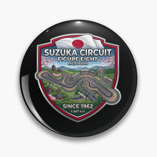 Item preview, Suzuka Circuit Iconic Figure Eight Racing Destination designed and sold by enzoade.