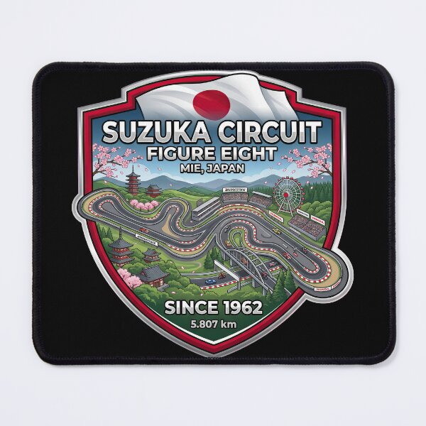 Item preview, Suzuka Circuit Iconic Figure Eight Racing Destination designed and sold by enzoade.