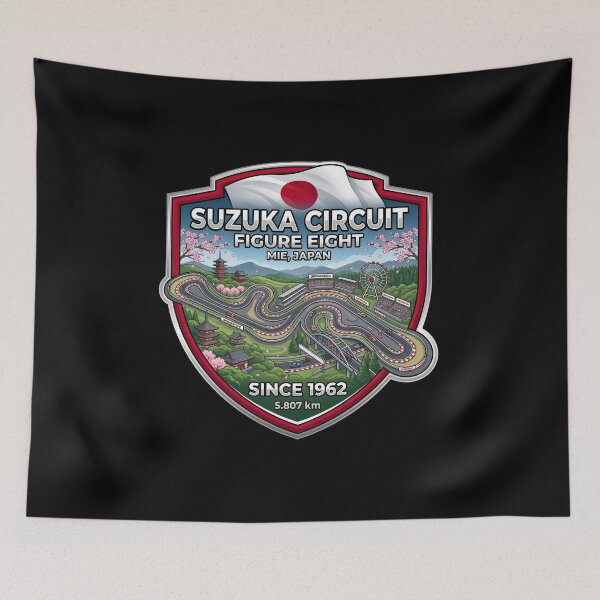 Item preview, Suzuka Circuit Iconic Figure Eight Racing Destination designed and sold by enzoade.