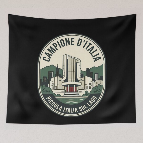 Item preview, Campione d'Italia Vintage Travel Emblem designed and sold by k3rstman1.