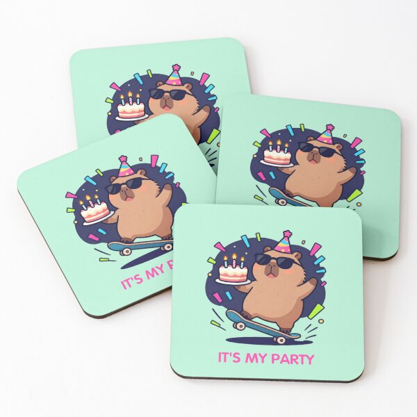 Item preview, It's My Party – Cute Birthday Capybara designed and sold by BCapybara.