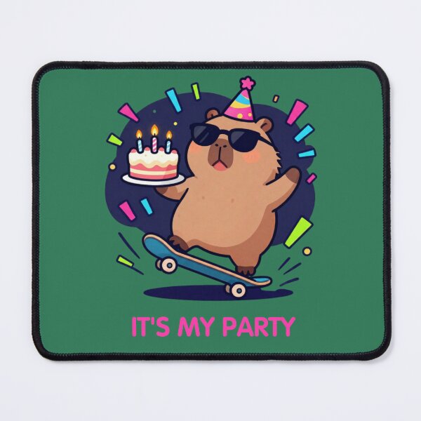 Item preview, It's My Party – Cute Birthday Capybara designed and sold by BCapybara.