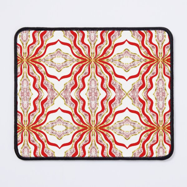 Item preview, Red and Gold Glitter (faux effect) Ribbon Mandala designed and sold by Saburkitty.