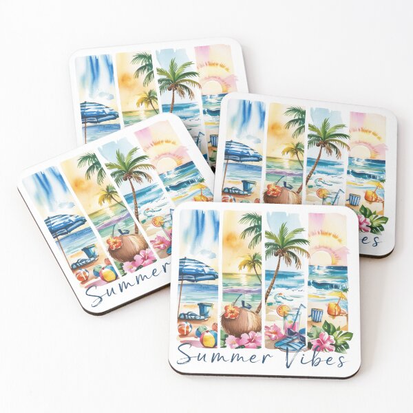 Item preview, Beach Day Palm Trees And Sunset Drinks designed and sold by dombursaidpos.