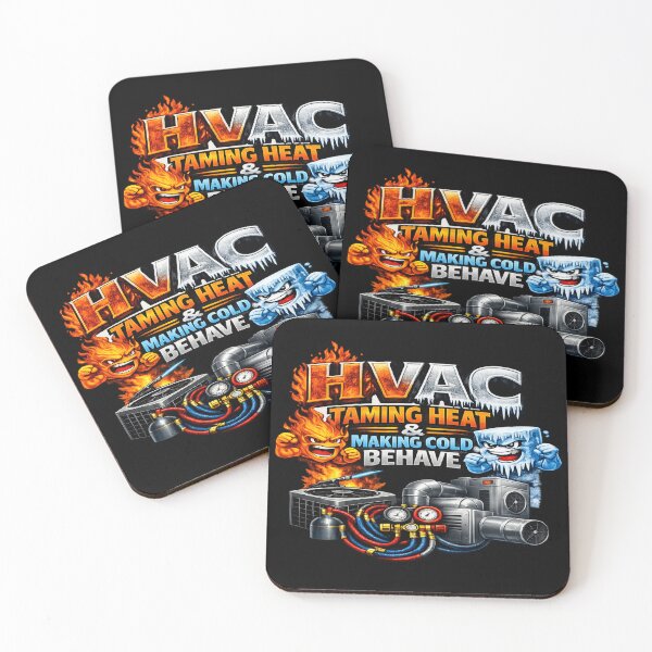 Item preview, HVAC Technician Art - Taming Heat & Making Cold Behave Funny HVAC Design designed and sold by FrozenHeat97.