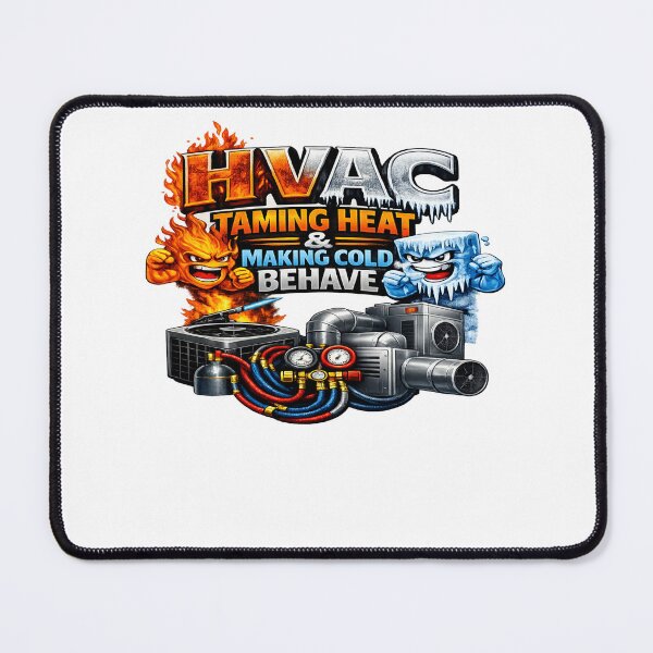 Item preview, HVAC Technician Art - Taming Heat & Making Cold Behave Funny HVAC Design designed and sold by FrozenHeat97.