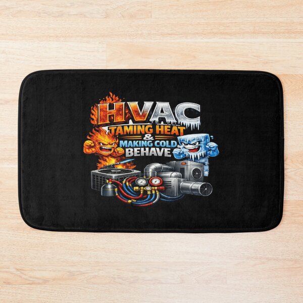 Item preview, HVAC Technician Art - Taming Heat & Making Cold Behave Funny HVAC Design designed and sold by FrozenHeat97.