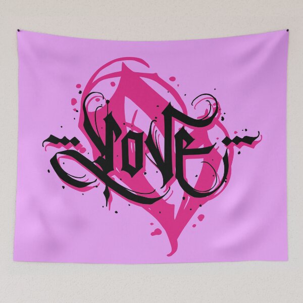 Item preview, LOVE CALLIGRAPHY LETTERS WITH HEART FOR LOVERS designed and sold by Plant On Demand.
