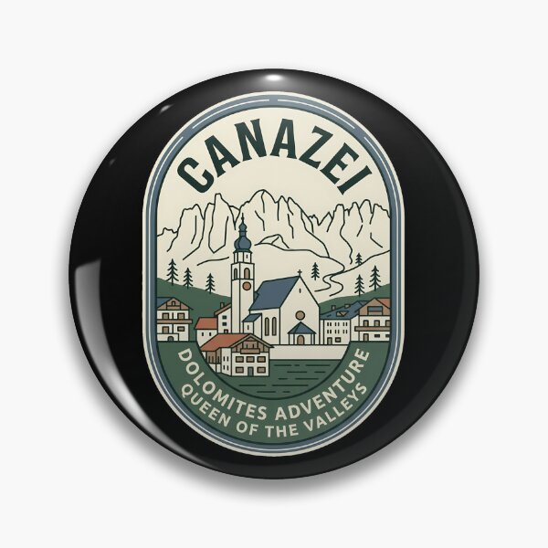 Item preview, Canazei Dolomites Vintage Travel Emblem designed and sold by k3rstman1.