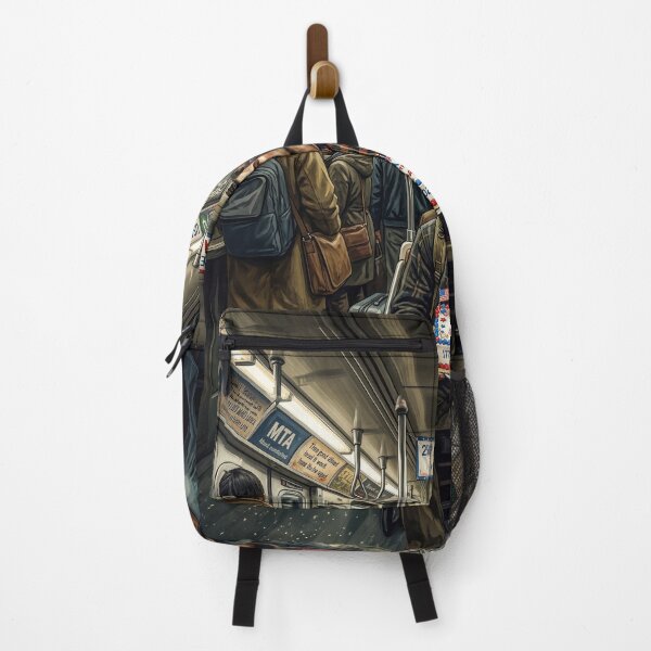 Item preview, NYC Subway Commuter With USA Birthday Cake designed and sold by Home Decor Art.