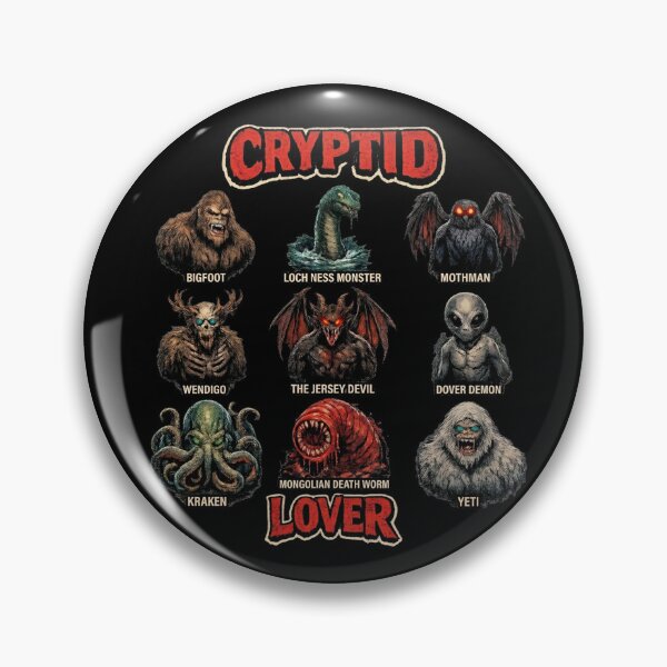 Item preview, Cryptid Lover – Scary Cryptid Icons  designed and sold by redsharkuk.