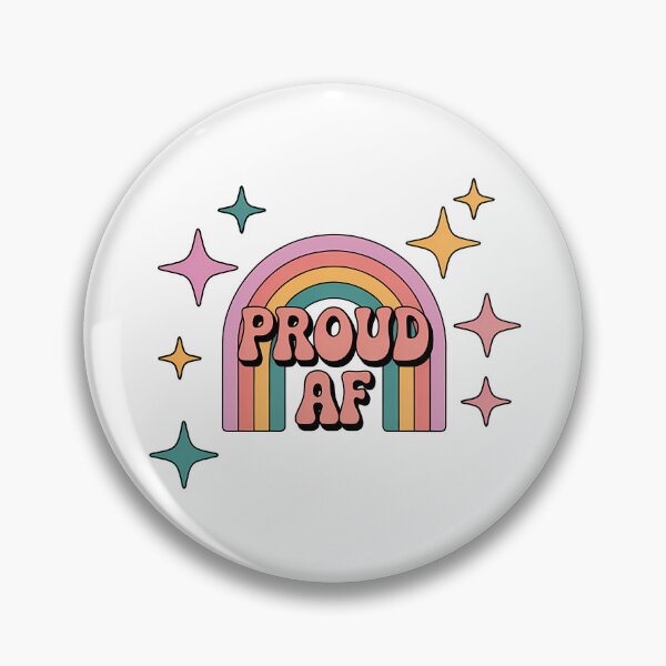 Item preview, Proud AF Retro Rainbow Arch Design designed and sold by dombursaidpos.