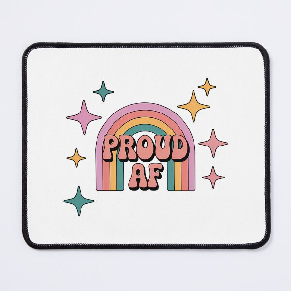 Item preview, Proud AF Retro Rainbow Arch Design designed and sold by dombursaidpos.