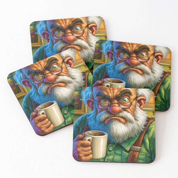Item preview, Grumpy Grandfather Relies on Coffee for Energy designed and sold by Artessie.