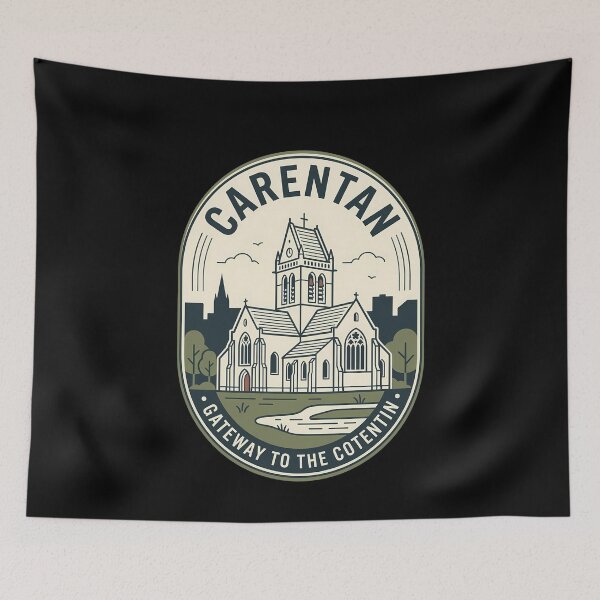 Item preview, Carentan Normandy France Vintage Travel Emblem designed and sold by k3rstman1.