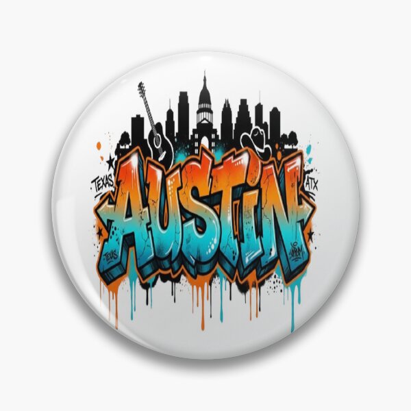 Item preview, Austin Graffiti Skyline Street Art Design designed and sold by GraffiCity.