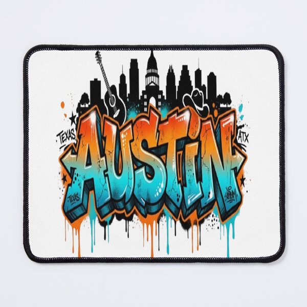 Item preview, Austin Graffiti Skyline Street Art Design designed and sold by GraffiCity.