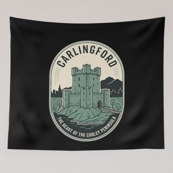 Item preview, Carlingford Ireland Cooley Peninsula Vintage Travel Emblem designed and sold by k3rstman1.