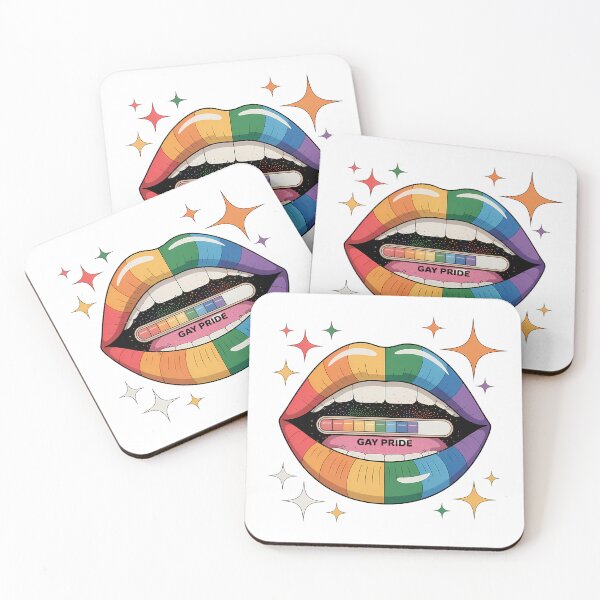Item preview, Gay Pride Rainbow Lips Loading Design designed and sold by dombursaidpos.
