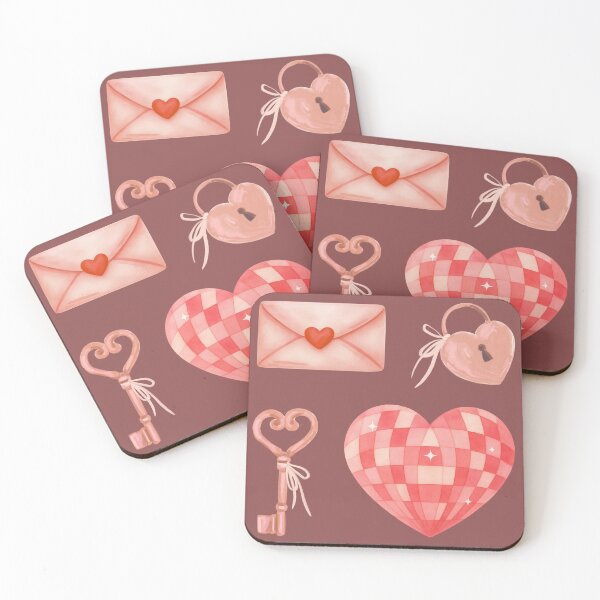 Item preview, Heart Watercolor Romantic Pastel Heart and Love Letters Sticker Pack Set designed and sold by Art IN Pack.