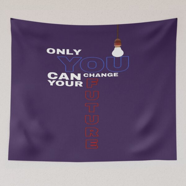 Item preview, The Spark of Change Only You Can Change Your Future - Neon Motivational Quote with Light Bulb designed and sold by RAYBIL.