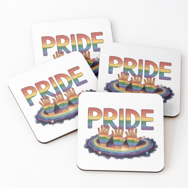 Item preview, Pride Rainbow Hands Rising From Galaxy designed and sold by dombursaidpos.