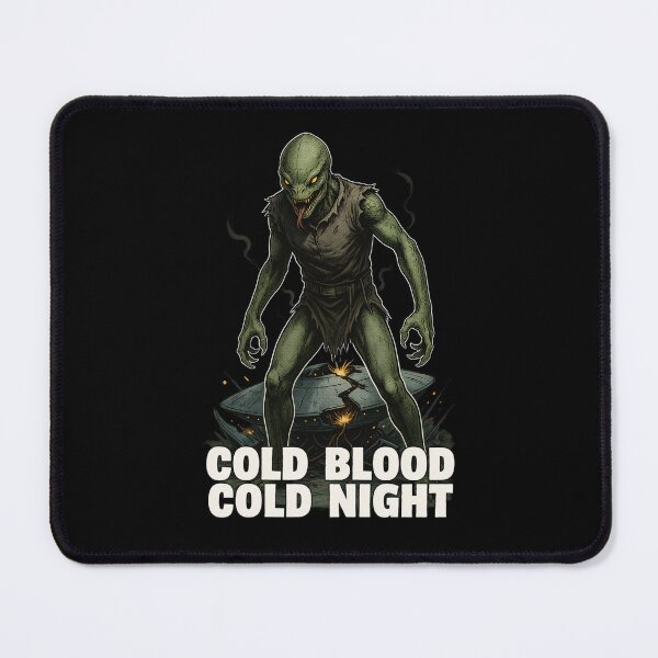 Item preview, Cold Blood Cold Night, Reptilian Alien Horror Vintage designed and sold by CryptReel.