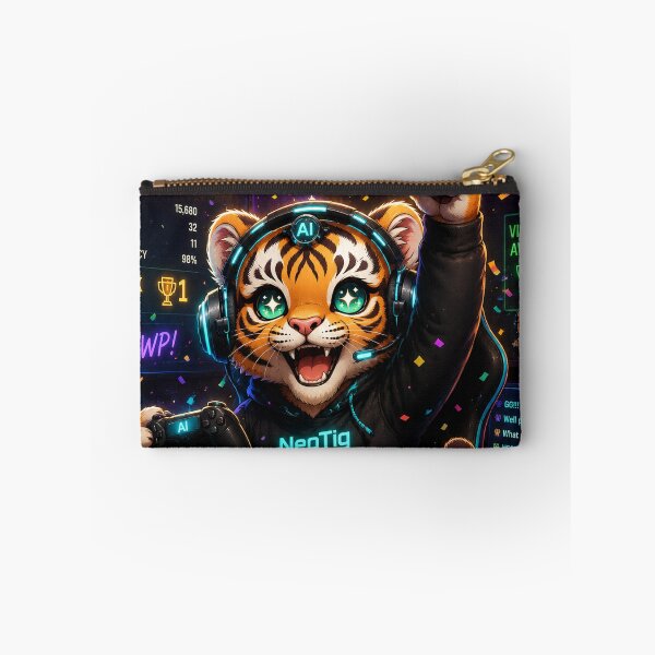 Item preview, Kawaii Gaming Tiger NeoTig Victory Champion AI Esports Mascot designed and sold by NeoTigLuna.