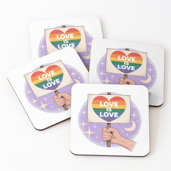 Item preview, Love Is Love Rainbow Heart Sign designed and sold by dombursaidpos.