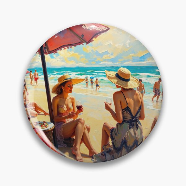 Item preview, A beach party in the style of Renoir. designed and sold by oldMastersofart.