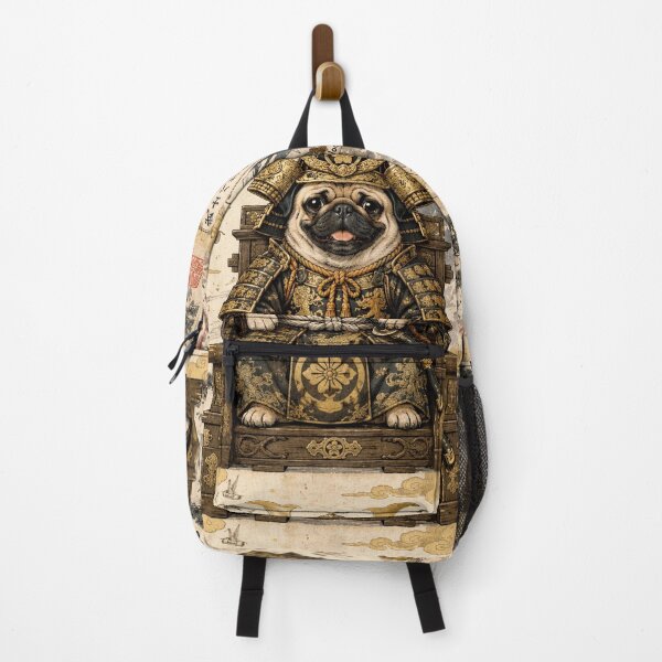 Item preview, Pug Samurai Daimyo | Vintage Japanese Ukiyo-e Art | Buddha Warrior Dog designed and sold by Natalia-Vlad.