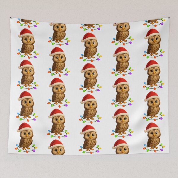 Item preview, Christmas Ural Owl designed and sold by Sillytoe.