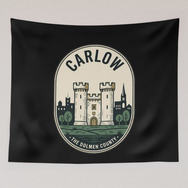 Item preview, Carlow Ireland The Dolmen County Vintage Travel Emblem designed and sold by k3rstman1.