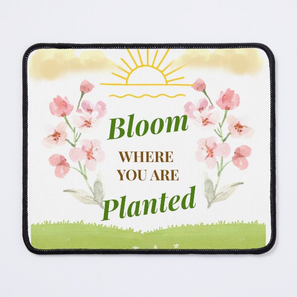 Item preview, Bloom where you are planted boho floral inspirational design designed and sold by Krishnacre8.