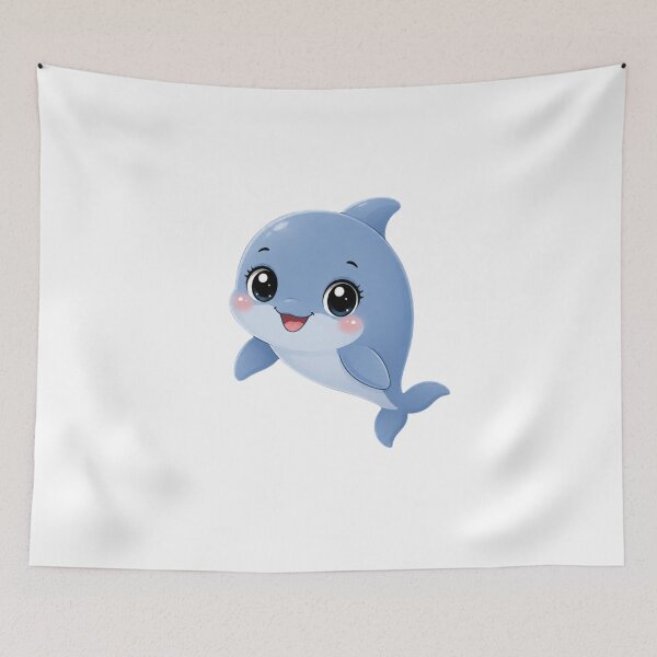 Aperçu de l'œuvre Bébé dauphin adorable créée et vendue par Mysthor-Designs.