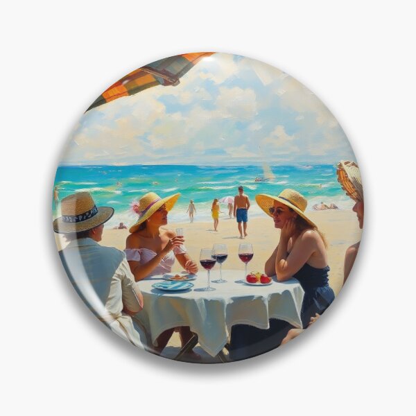 Item preview, A beach party in the style of Renoir. designed and sold by oldMastersofart.