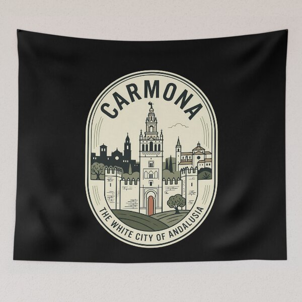 Item preview, Carmona Andalusia Spain Vintage Travel Emblem designed and sold by k3rstman1.