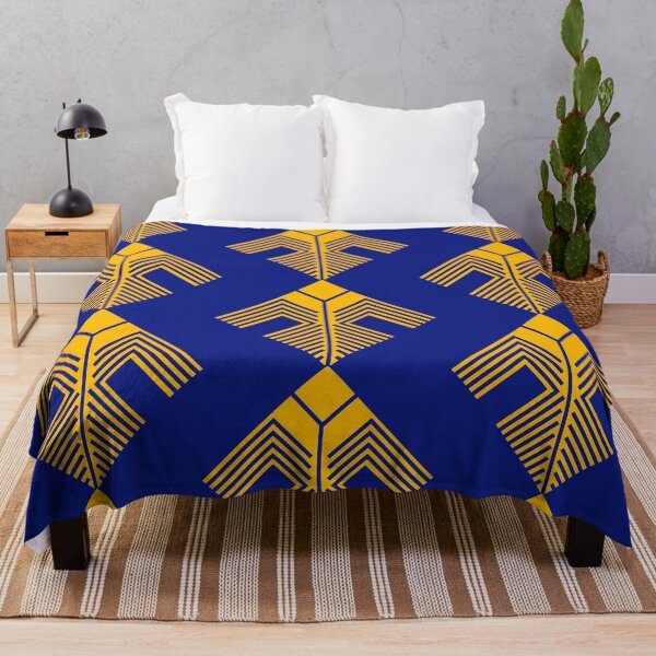 Item preview, Blue Gold Geometric Bird designed and sold by JAMerArc.