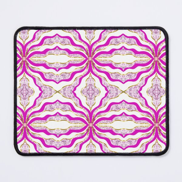 Item preview, Magenta and Gold Glitter (faux effect) Ribbon Mandala  designed and sold by Saburkitty.